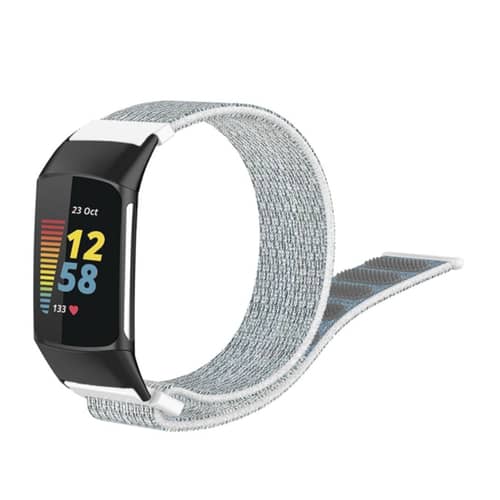 Fitbit Charge 5 Sport-Armband In Frostweiß, Größe S – Offizielles Zubehör, Bequem & Schweißresistent