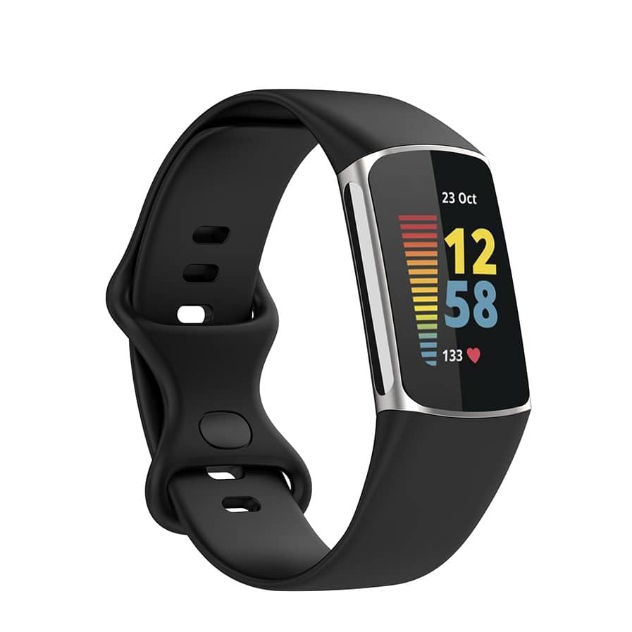 Bracelet De Rechange Chofit Pour Fitbit Charge 6/5/4/3 - Élastomère Souple, Avec Coque De Protection