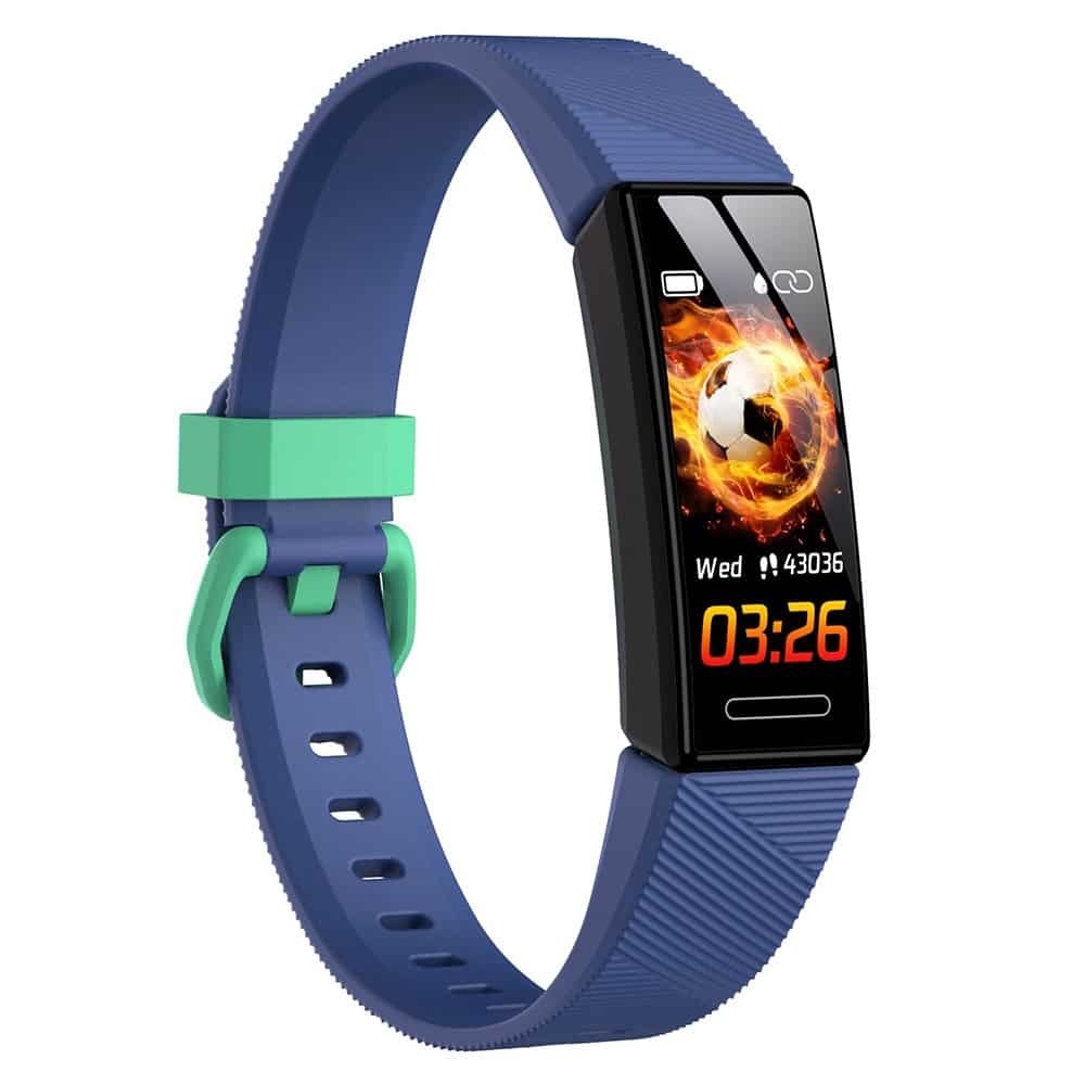 Kinder Fitnesstracker Smartwatch+Armband Dunkelblau