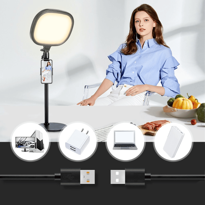 LED Foto Dimmbare Beleuchtung Handy Standhalterung