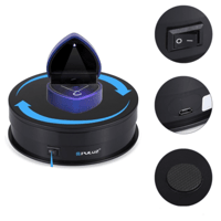 Elektrischer 360° Drehteller 35cm – Mit Fernbedienung, Für Produktfotos, Videos, Schmuck & Modelle – Schwarz