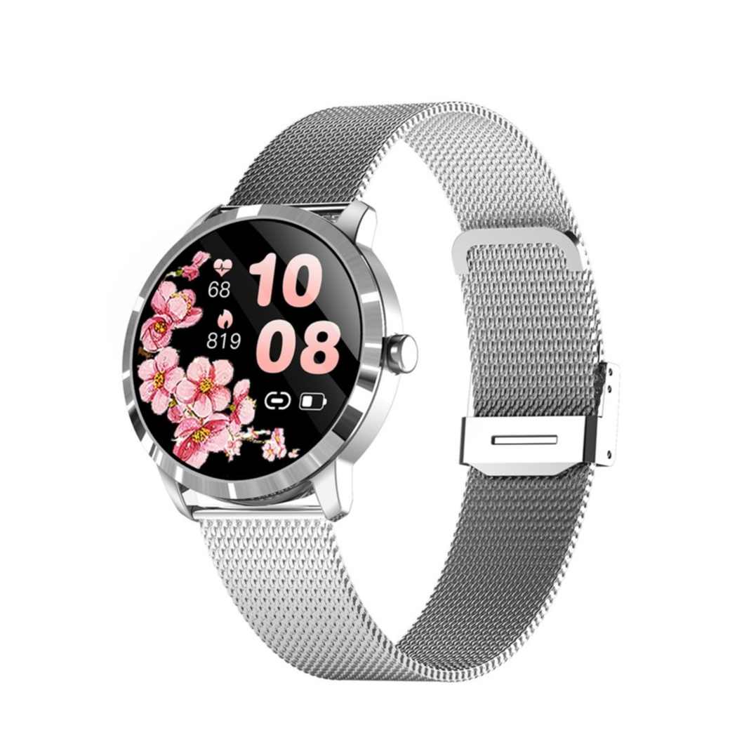 Smart Watch Fitness Tracker Herzfrequenz in Silber