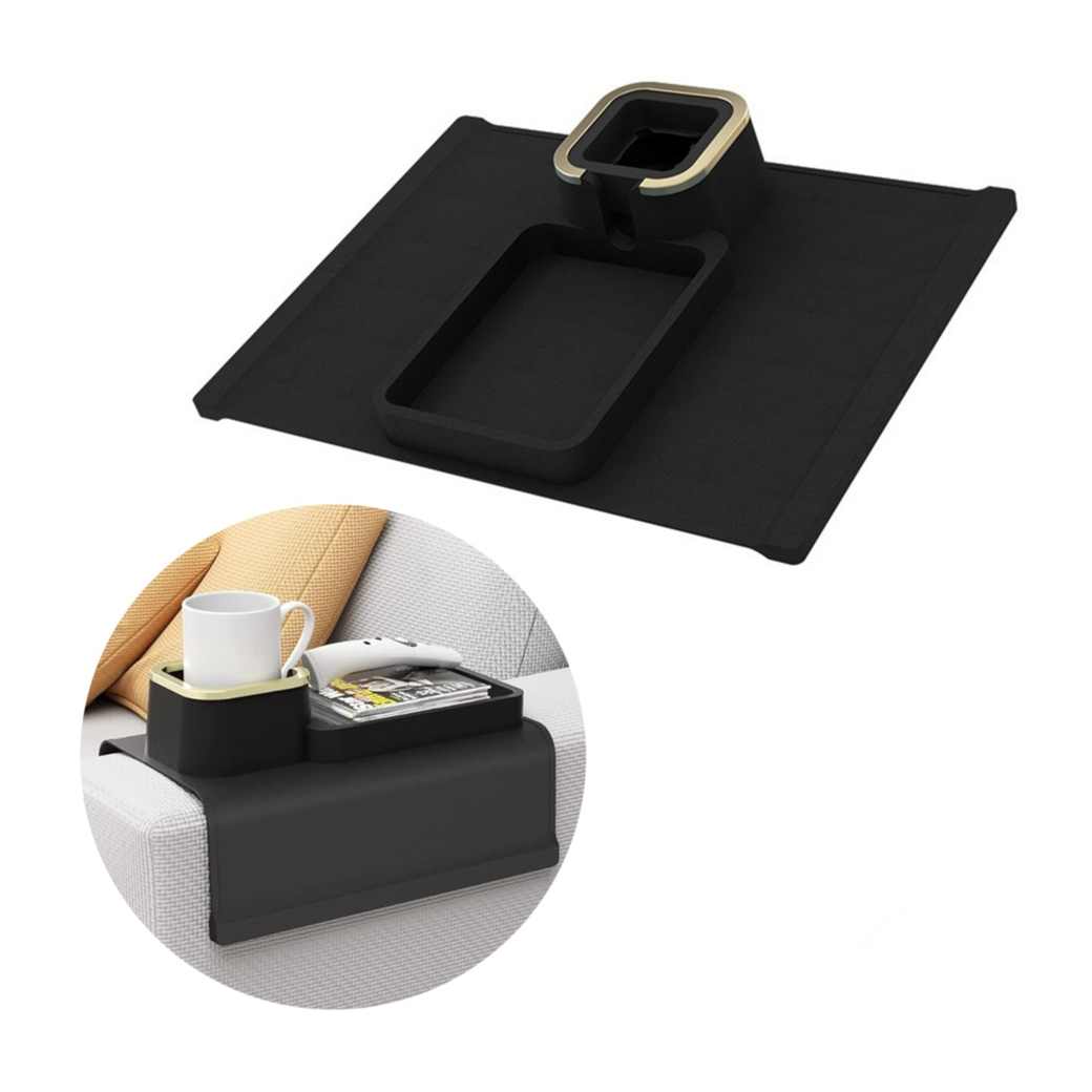 Fdit Sofa Organizer Tasche - Armlehnen Aufbewahrung Mit Getränkehalter Für Fernbedienung & Mehr