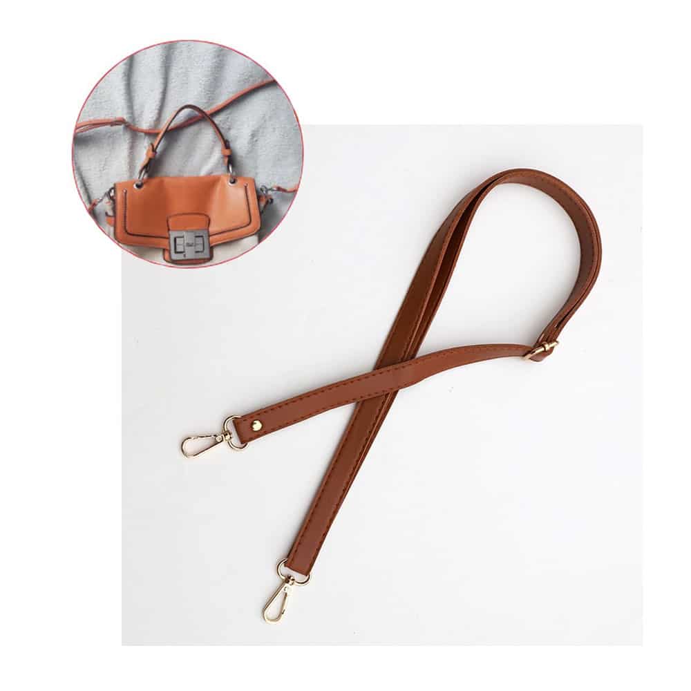 70-130cm) Handtaschen Ersatz Leder Riemen Braun/Gold