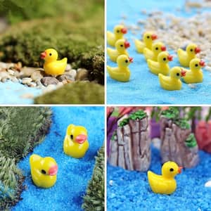 Goldene Mini-Enten – 50 Stück, 1,8 Cm, Für Deko, Garten & Geschenke