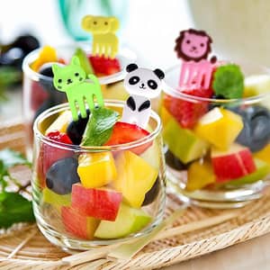 200 Mini-Bambusgabeln - 8,9 Cm Einweggabeln Für Snacks, Obst & Party