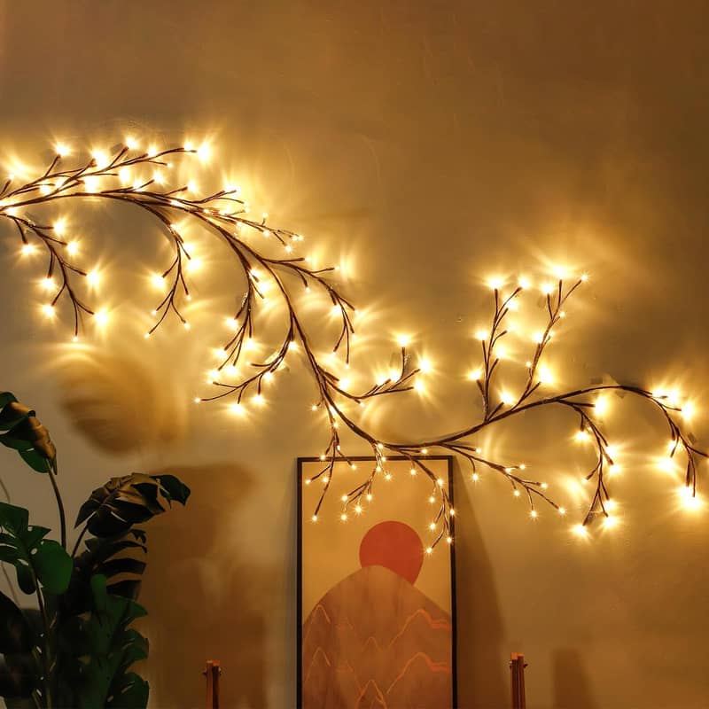 LED's Deko Ast USB Lichterkette Baum Beleuchtung