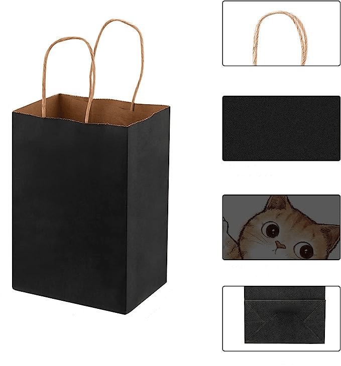 250 Papiertragetaschen – 3 Größen, 9 Farben, 70-80 G/m², Mit Flachhenkeln, Umweltfreundlich, Inkl. Lizenz