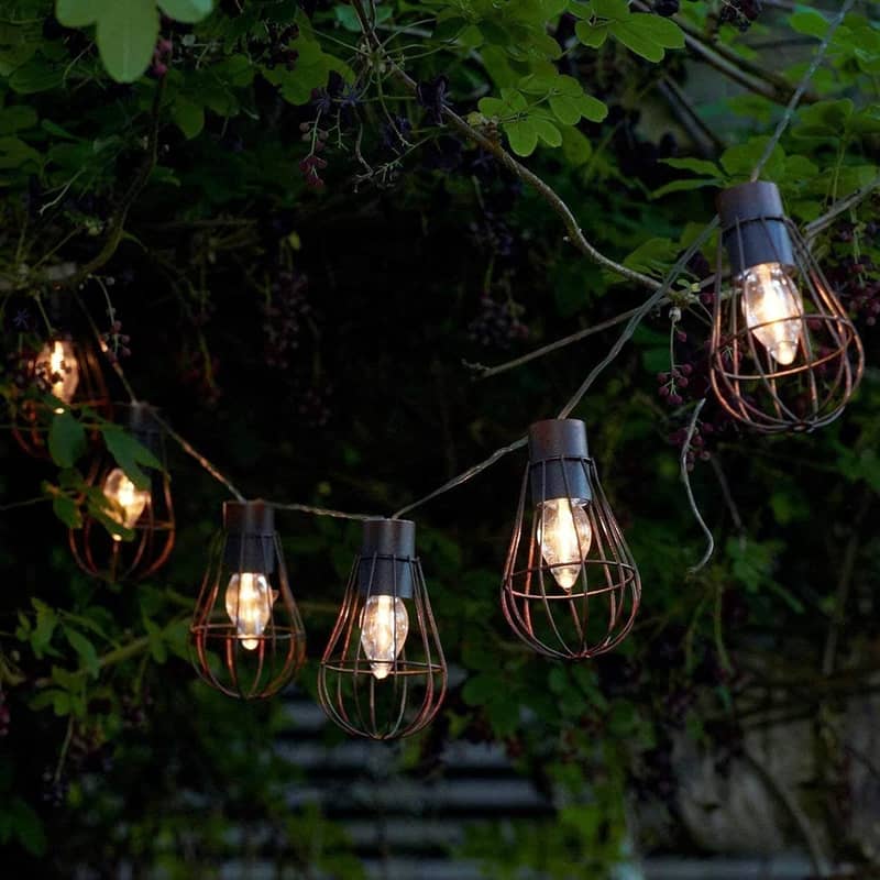 3m) 10 LED's Deko Solar Lichterkette Beleuchtung