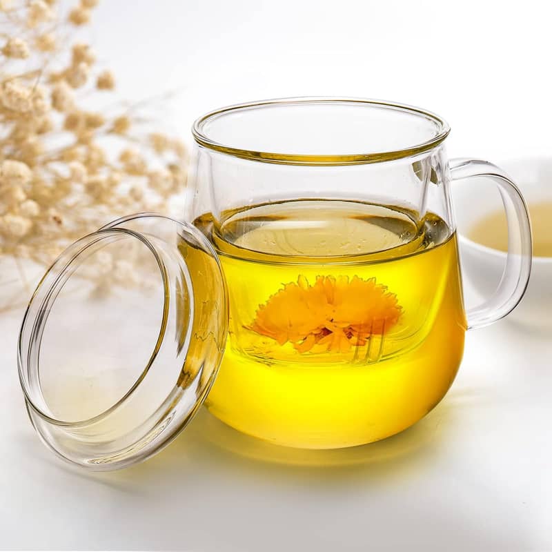 Glas Tee Tasse Infuser Cup Filter Sieb für Losen Tee