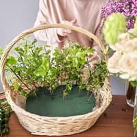 4er Set) Ø16cm Blumen Steck Schaum DIY Steckmoos