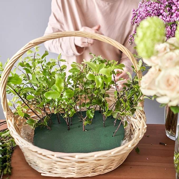 4er Set) Ø16cm Blumen Steck Schaum DIY Steckmoos
