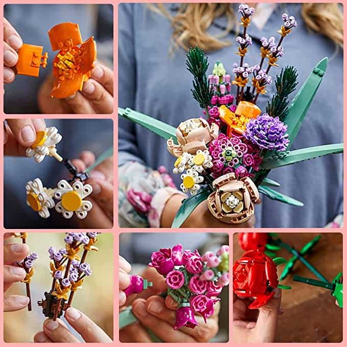 Otekuvic Künstliche Blumen DIY Bauset - Rosen Strauß Für Home Dekoration