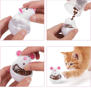 Interaktives 4-in-1 Katzenspielzeug – Mit Futterspender, Stab & Bällen Für Indoor-Spaß