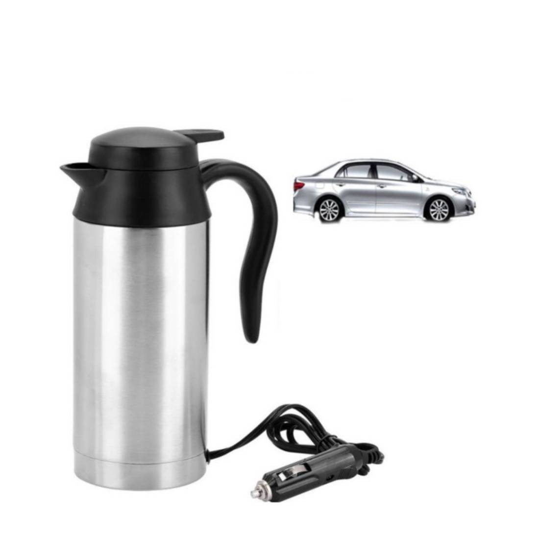 12V 750Ml Bouilloire De Voiture Électrique Portable En Acier Inoxydable