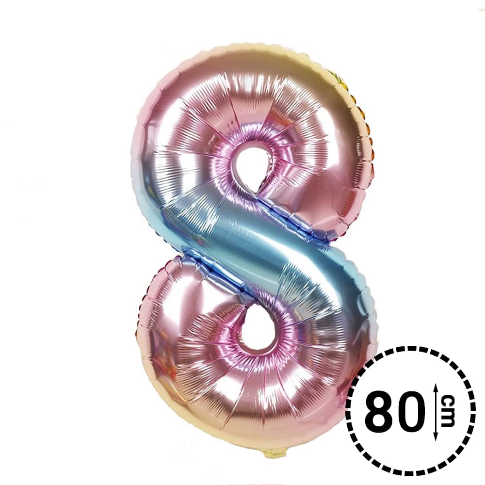Unique Party Folienballon Zahl 8, 86,4 Cm – Großer Silber-Ballon Für Geburtstagsdeko