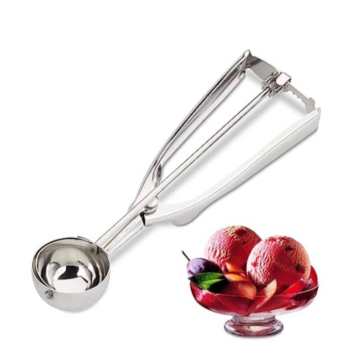 Ø5cm) Edelstahl Glace Portionierer Eiscreme Löffel