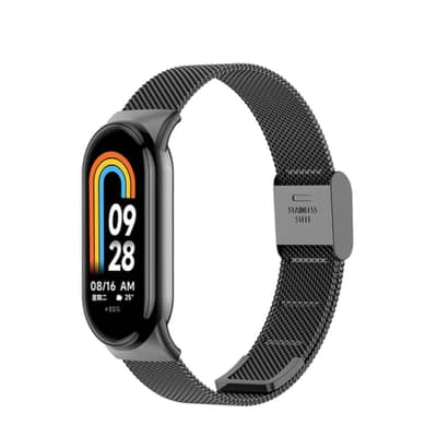 GGUFAY Lot De 2 Bracelets Tressés Pour Xiaomi Mi Band 9 Et 8 – Élastique, Respirant, Longueur Réglable – Confortable Pour Sport Et Quotidien