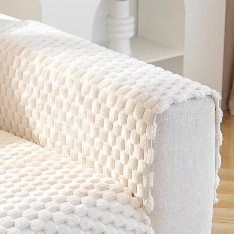 70x92cm Flauschiger Sofa Schonbezug Überwurf Grau