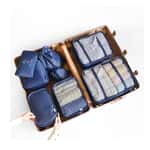 3er Set Aufbewahrungs Tasche Bettwäsche Box Blau