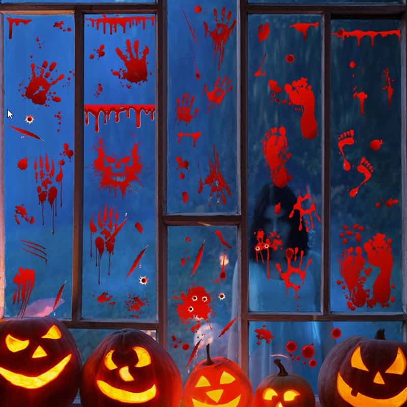 Halloween Fensterdeko Fenster Aufkleber