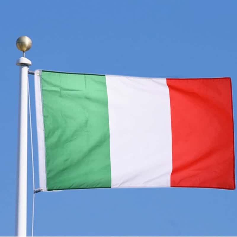 50 Stück Mini italienische Flagge Italienische Flagge mit Stock 14