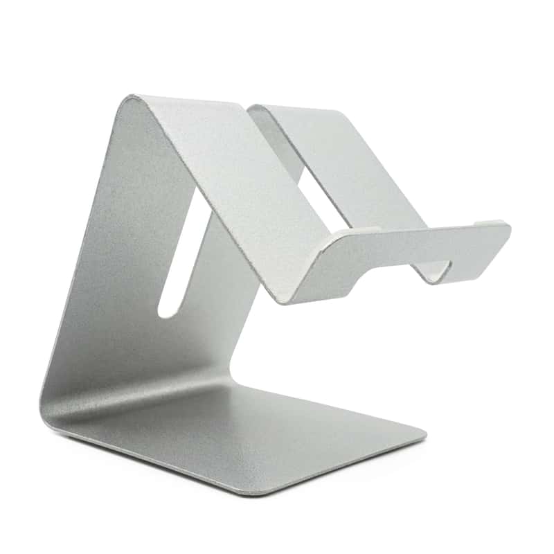 Universal Aluminium Ständer Halter für Handy und Tablet - Silber