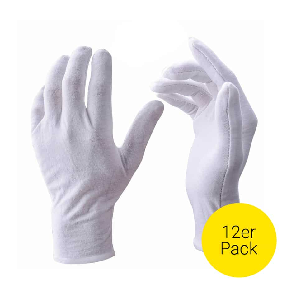 JazRvr 6 Paar Weiße Baumwollhandschuhe - Elegante Handschuhe Für Schützenfest & Formelle Anlässe