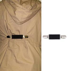 Giantree Kleid Cinch Clip, Elastisch Sweater Cardigan Clips, Pullover Clips Schal Clip Fäustling Clips Für Kinder Kleinkinder Und Erwachsene Elastisch Clips Für Kleidung Hemden Schürzen (schwarz+weiß