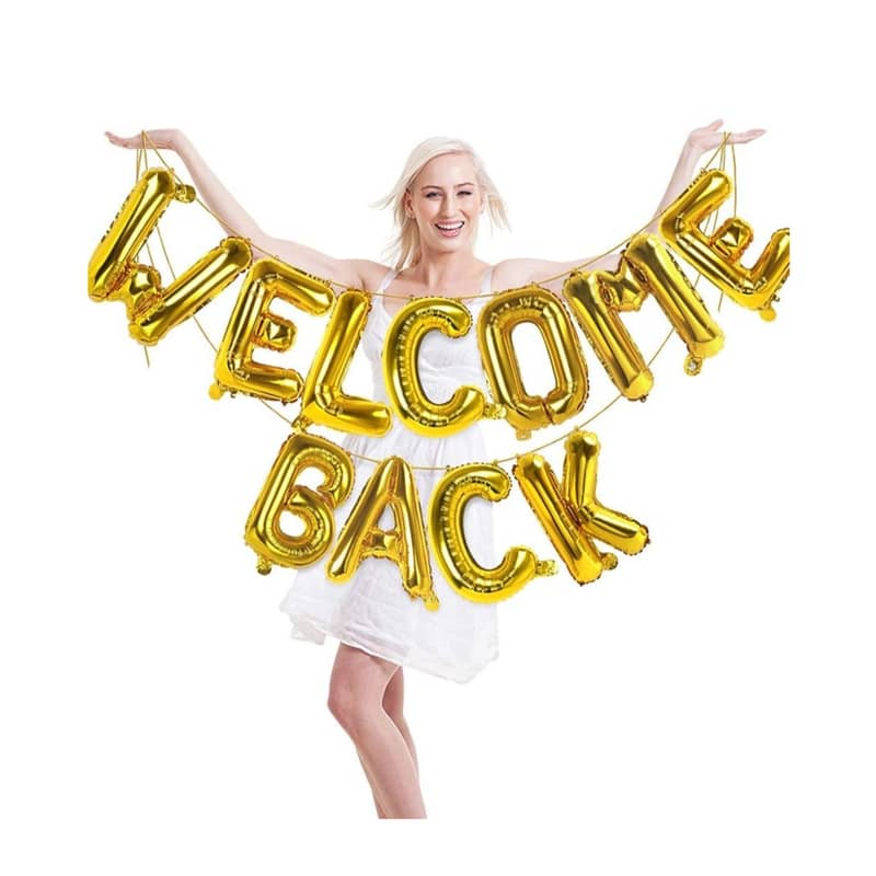 40cm) Welcome Back Folienballon Girlande