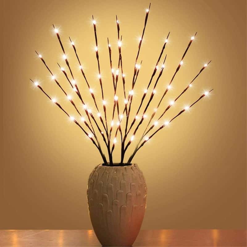 73cm) LED Deko Steh Lampe Äste Design Warmweiss