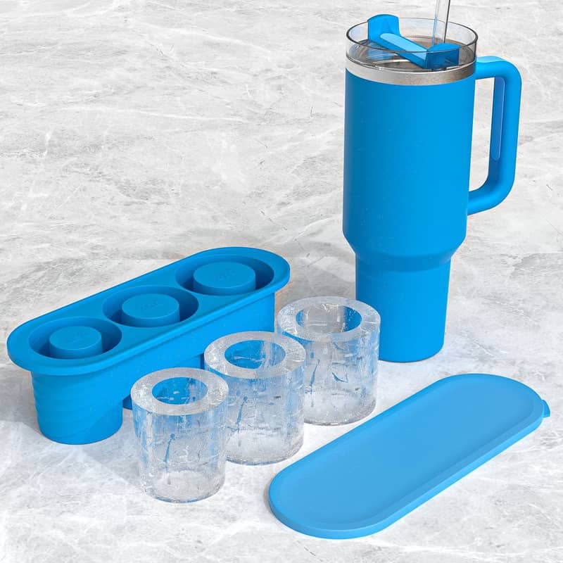 3-fach Silikon Eiswürfel Form für Stanley Cup Becher
