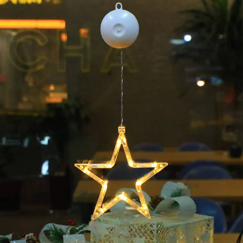 18x19cm Weihnachts LED Deko Licht Stern Warmweiss