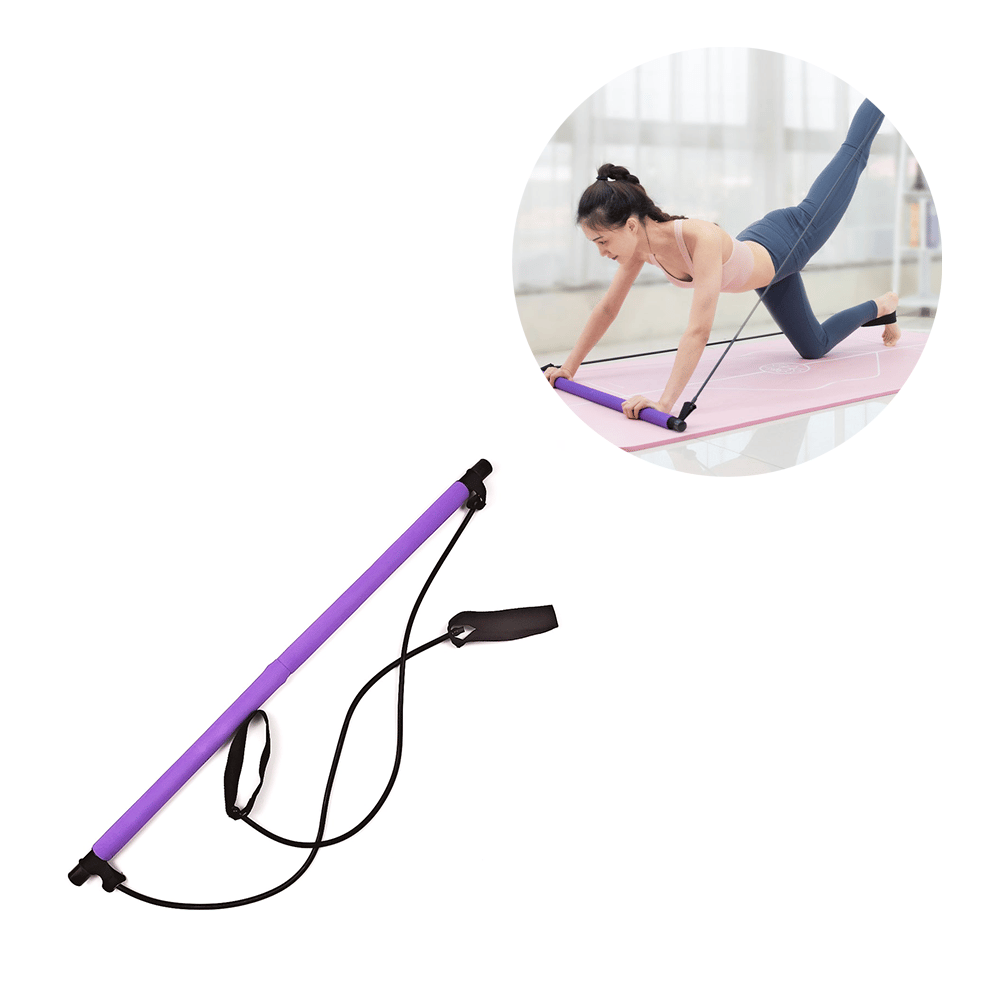 Pilatesstange Mit Verstellbaren Bändern – Home-Workout-Set Für Ganzkörpertraining