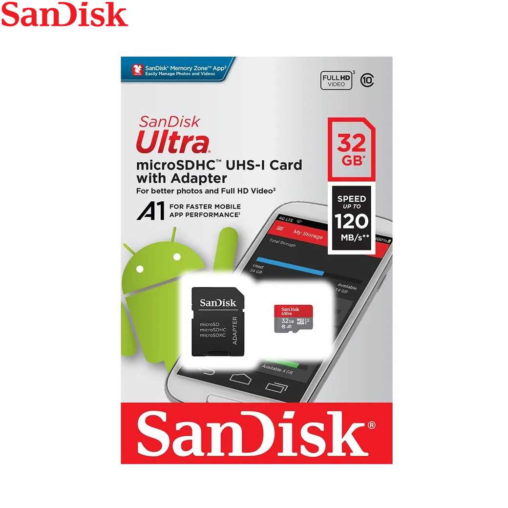 SanDisk MicroSDHC 32GB Speicherkarte - Original Markenware