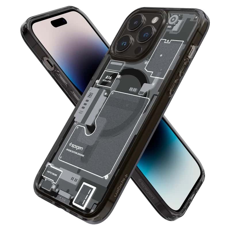 Spigen iPhone 14 Pro Max Zero One MagSafe Hülle Grau