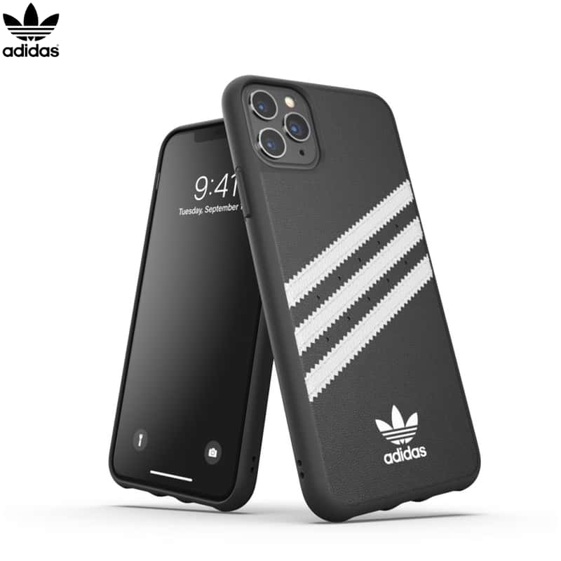 Adidas iPhone 11 Pro Moulded PU H lle Schwarz Weiss