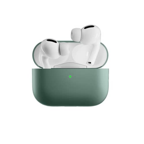AKABEILA Hülle Für AirPods Pro 2019 – Mit Karabiner, Pop-Up Deckel, Frontale LED Sichtbar