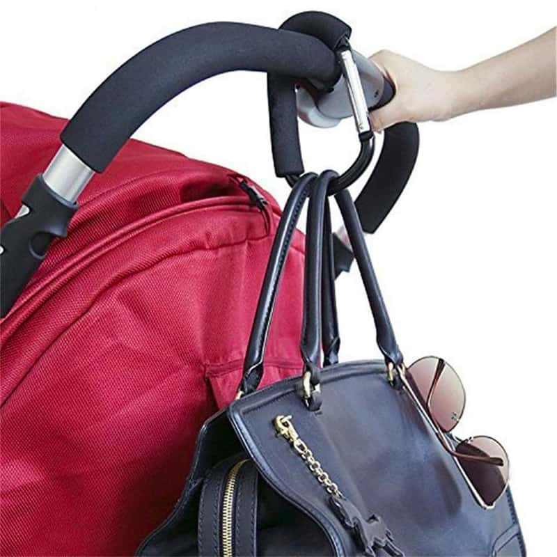 Universal Handtaschen-Karabinerhaken Baby Wickeltasche Kinderwagenhaken 