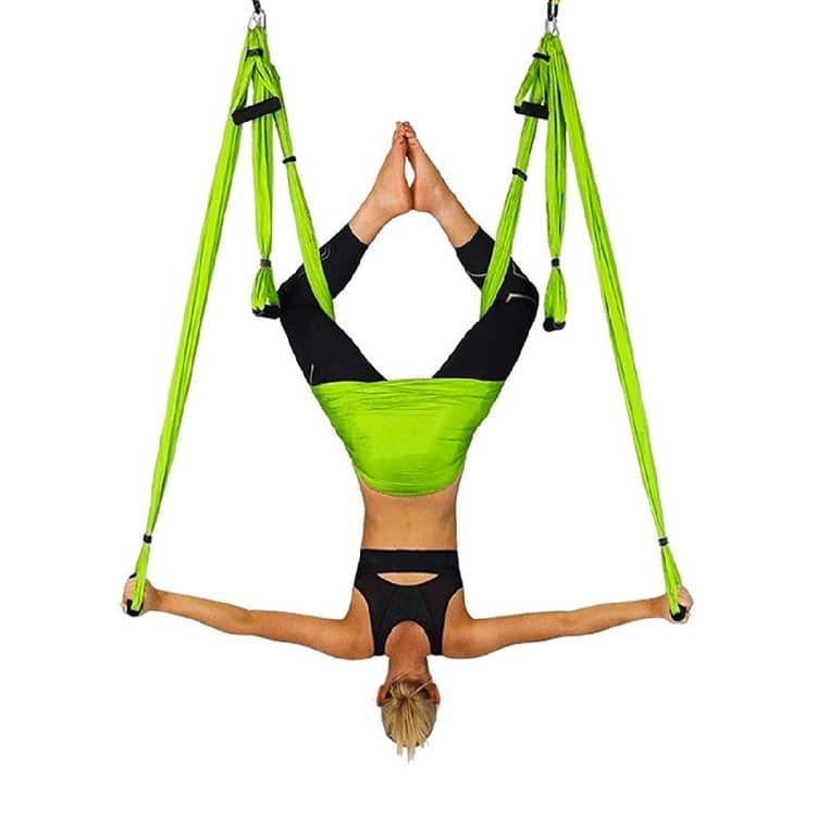 Yoga Hngematte Schwing Schaukeltuch Grn