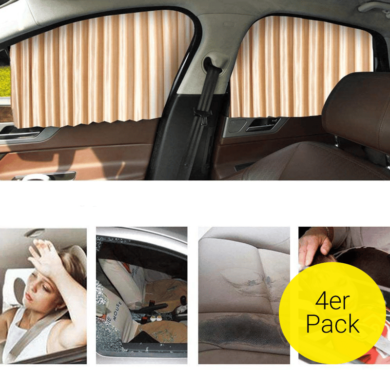 Autoteiler Vorhänge Sonne Schatten-Privatsphäre Reise Nap Nacht Auto  Camping Abnehmbar Einfacher Vorhang (schwarz)