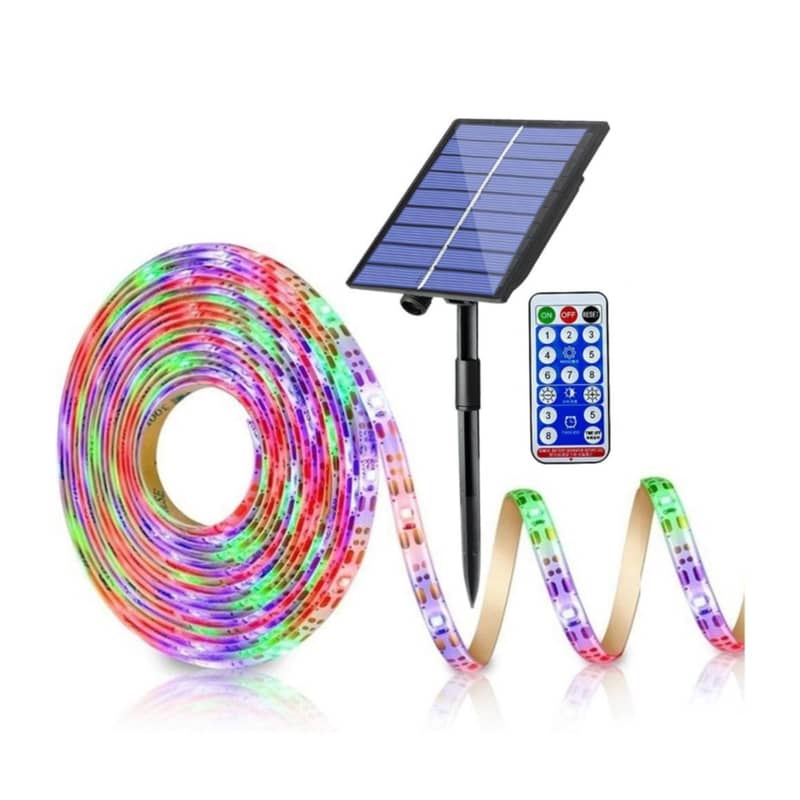 10m) 1200 LED's Solar Lichterkette USB Licht Bunt