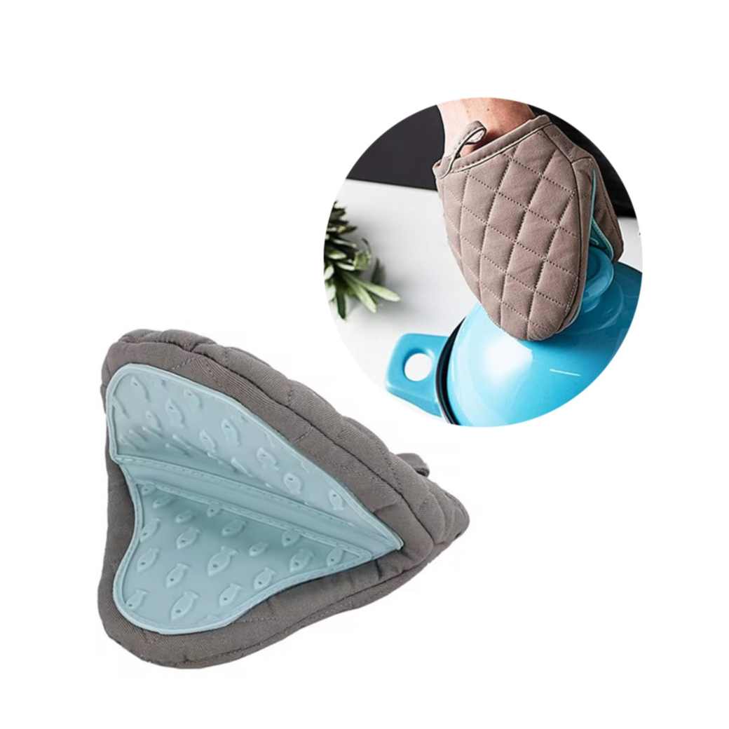 Topflappen Polka Dot - Hitzebeständige Küchenhandschuhe Schwarz-Weiß