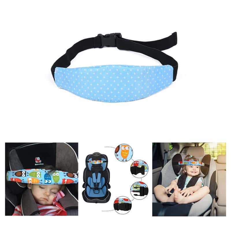 Kindersitz Stirnband Kopfstützgurt Verstellbare Kopfstütze Sicherheitsgurt NEU 