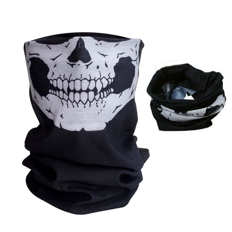 Punisher Biker Motorrad Maske Tube Multifunktionstuch Bandana Tuch Schutz 