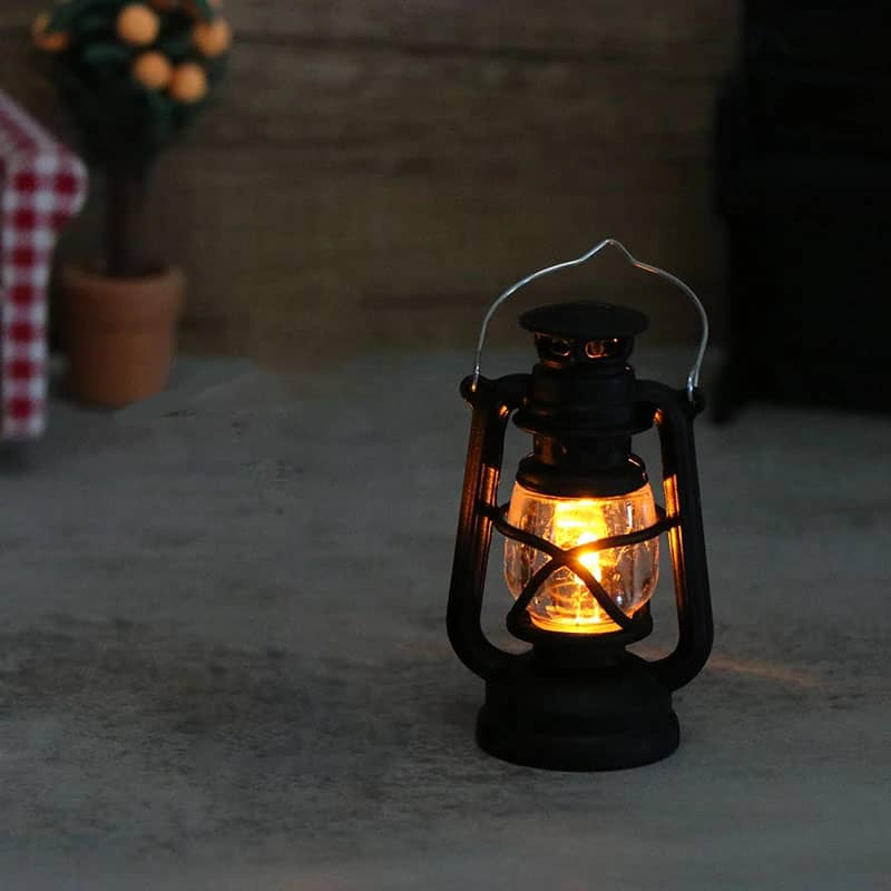 63x37mm LED Miniatur Laterne Architektur Deko Lampe