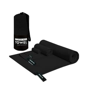 Mikrofaser-Handtuch Mit Reißverschlusstasche, 120x50 Cm – Saugstark & Rutschfest Für Sport