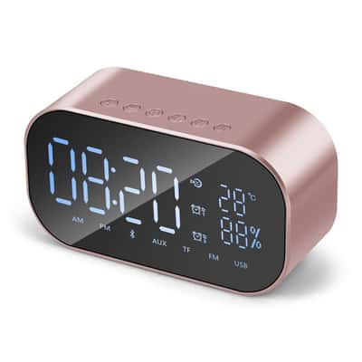 LED Digital Wecker Tischuhr Uhr Nachtlicht Thermometer Snooze Alarmwecker USB 