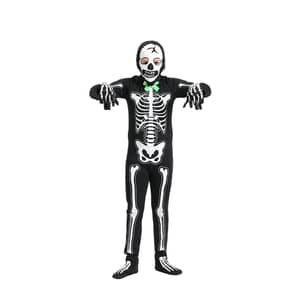 Prestigez Familienkostüm-Set – Geist, Teufel Oder Skelett, Inkl. Maske & Socken, One-Piece
