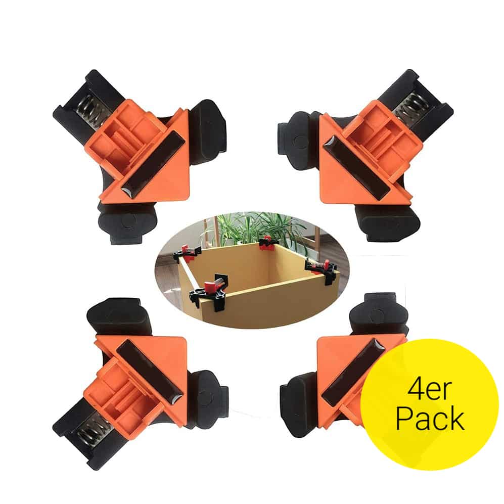 Winkelspanner Set 4-teilig - 90 Grad Eckklemmen Für Holzbearbeitung Und Rahmenbau
